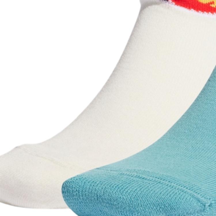 Носки 2 пары Sean Wotherspoon x Hot Wheels Crew Adidas Originals, 2 пары (Светло-голубой/Айвори) — фото 4
