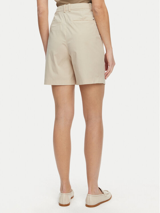 Шорты-Бермуды свободного кроя WW0WW44764 Tommy Hilfiger, бежевый — фото 3