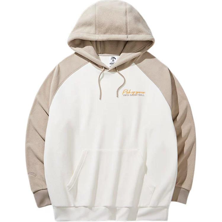 

ANTA Спортивный свитшот Unisex Tidal Cloud White/Lyon Brown, Белый, ANTA Спортивный свитшот Unisex Tidal Cloud White/Lyon Brown