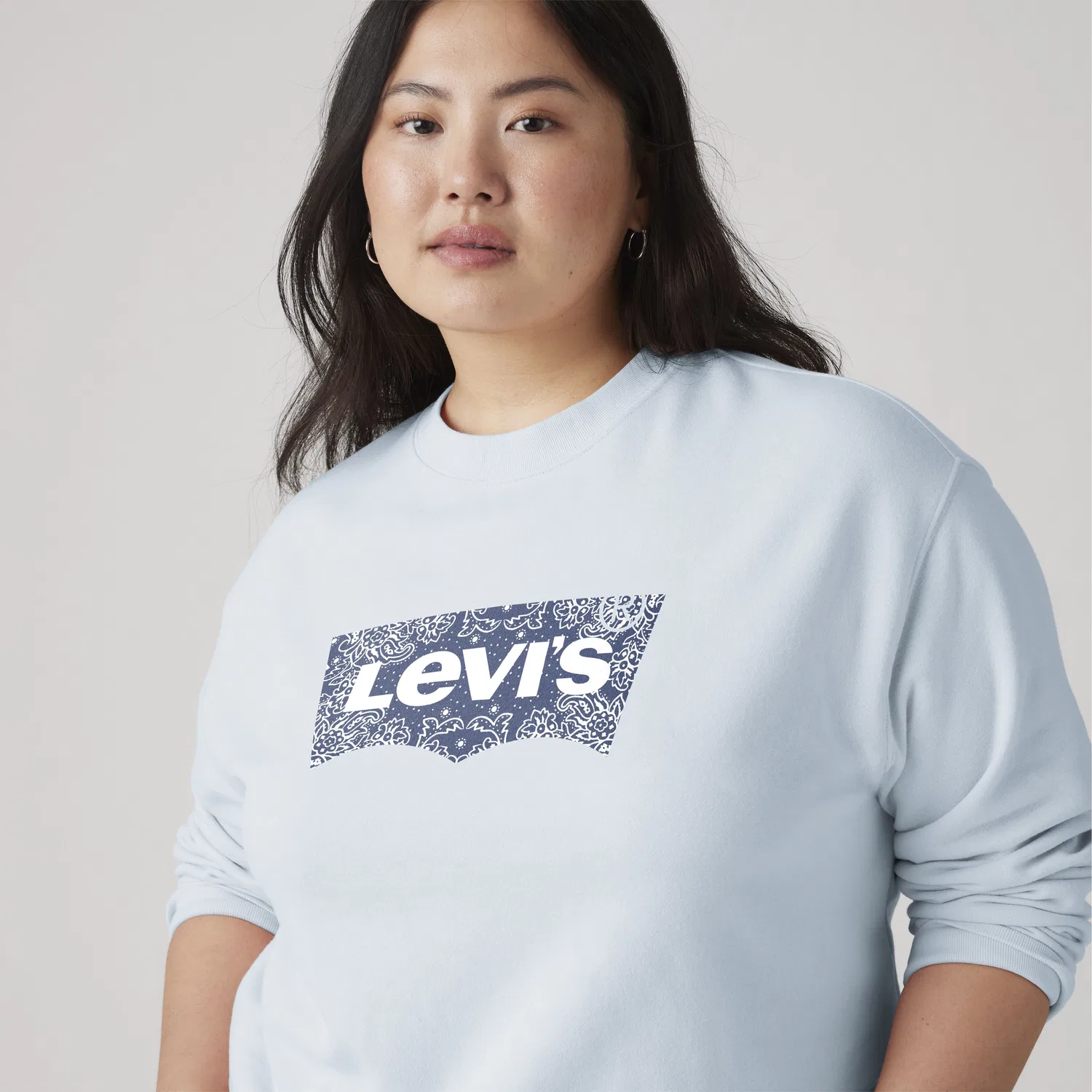 Толстовка с графическим логотипом на каждый день (большие размеры) Levi's, Blue — фото 2