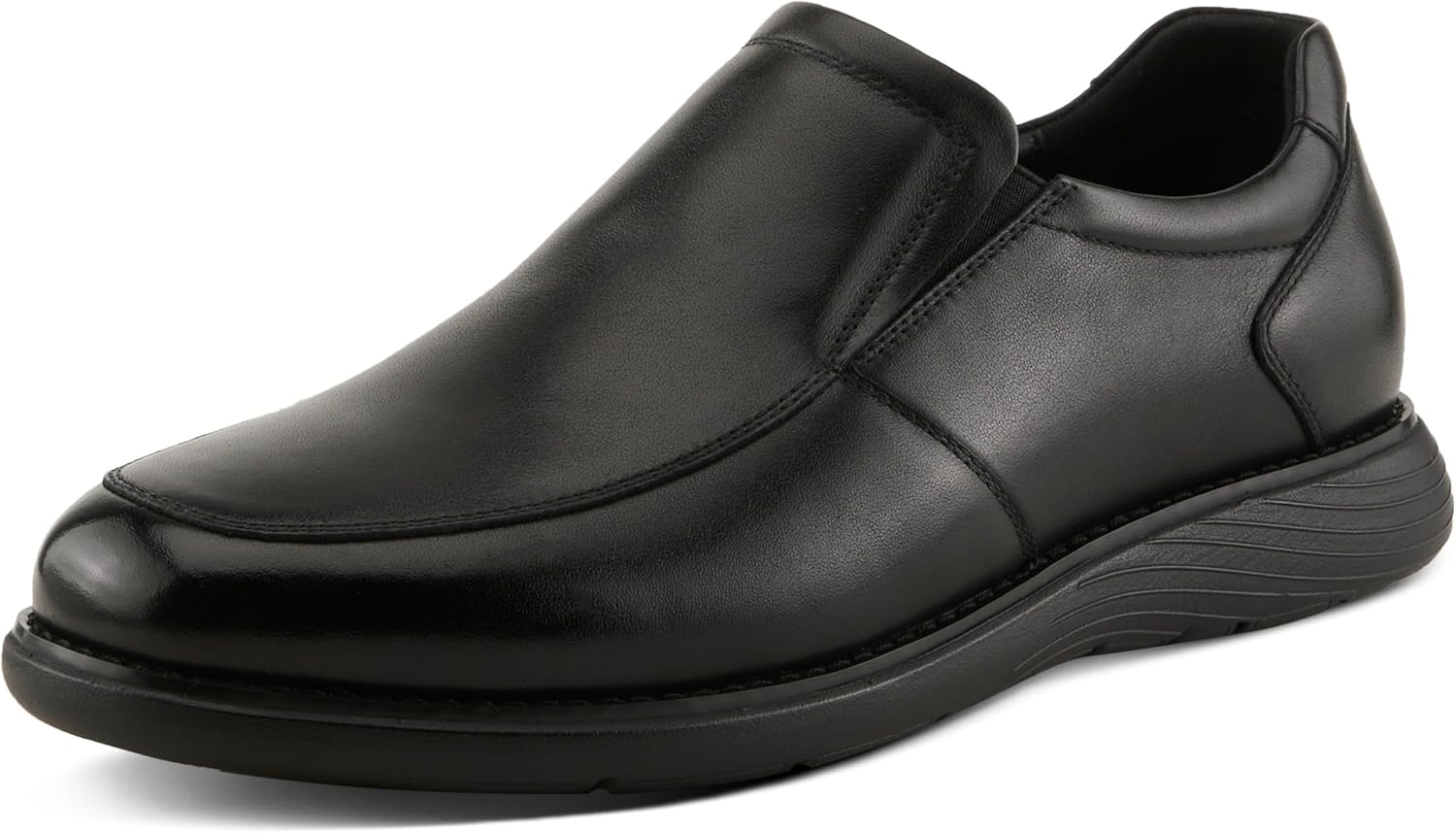 

Мужские слипоны Spring Step ABSHER из кожи - повседневные лодочки с хлопковой подкладкой, черный