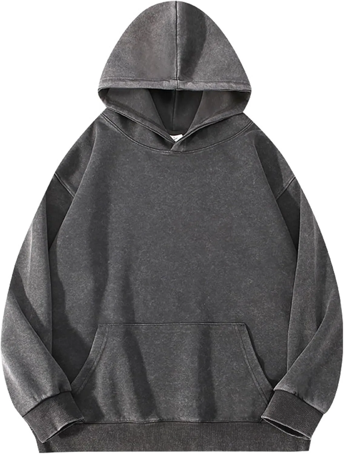 

Мужская хлопковая худи унисекс винтаж с длинным рукавом и карманами