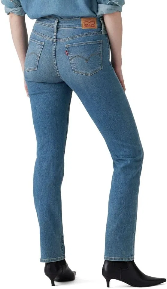 Levi's женские джинсы 314 Shaping Straight (также доступны в размерах Plus), индиго — фото 2