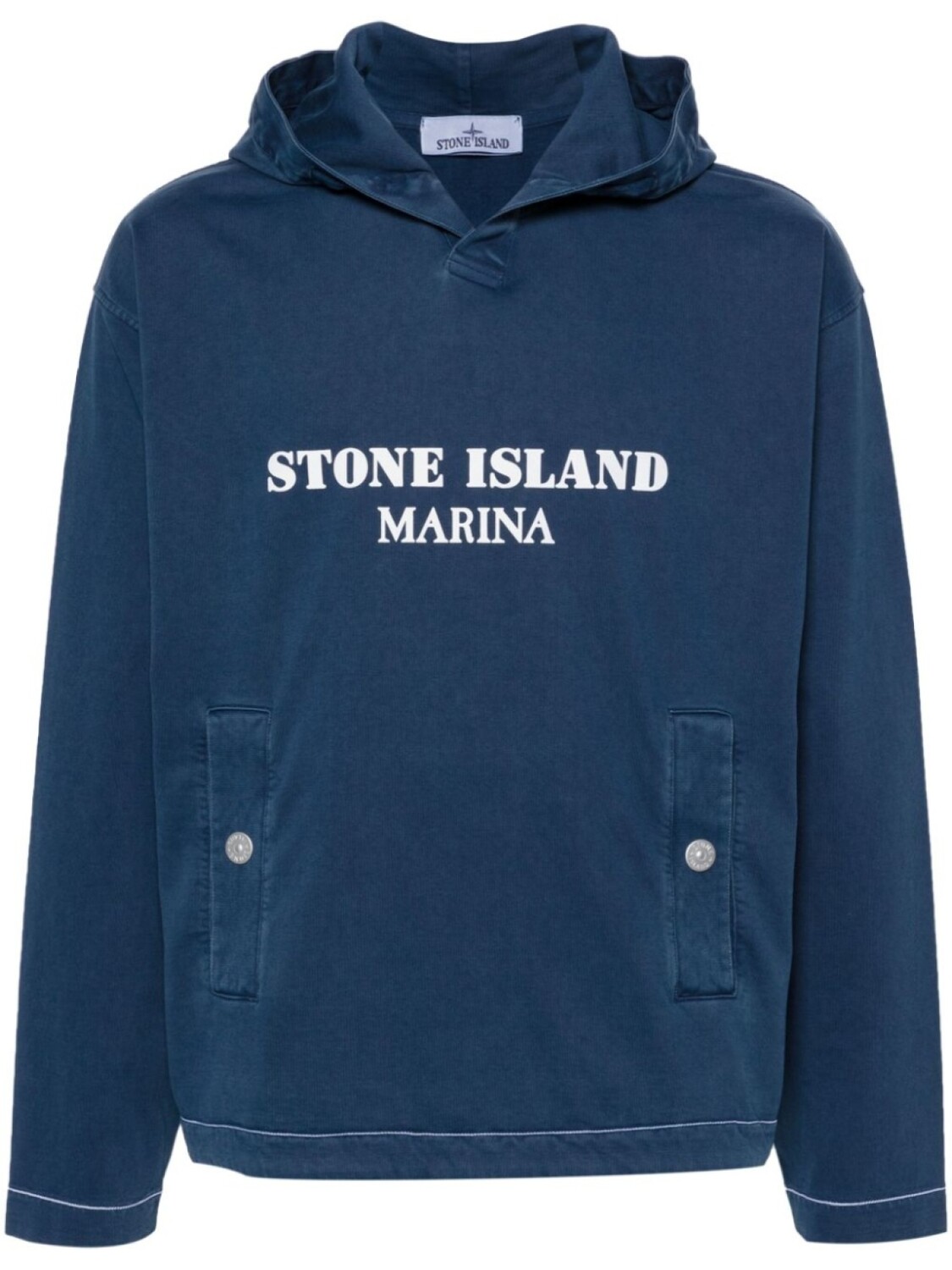 

Худи с логотипом Stone Island, синий