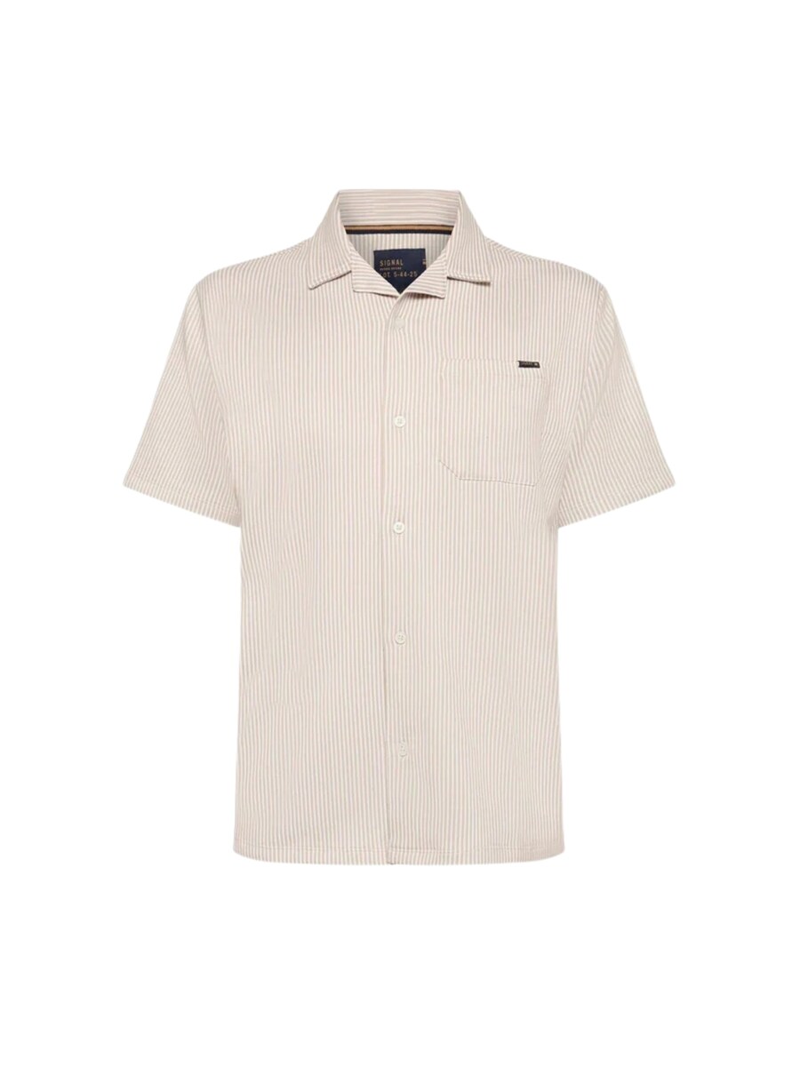 

Рубашка на пуговицах классического кроя Signal Willy, бежевый