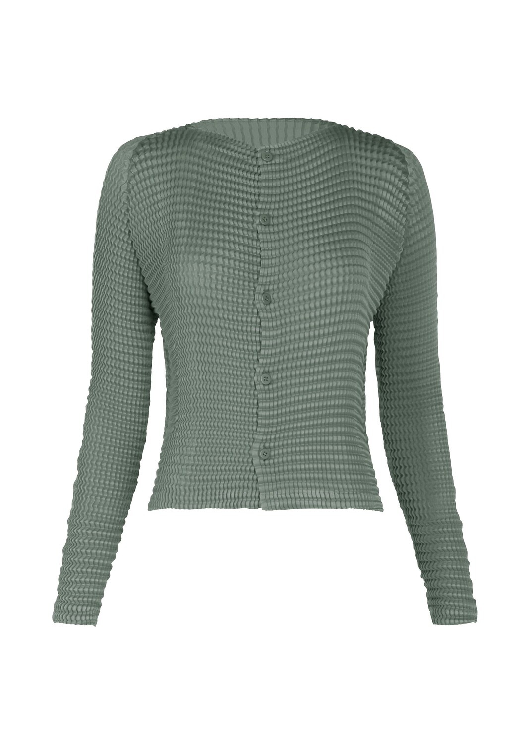 

Кардиган suede like pleats Issey Miyake, зеленый