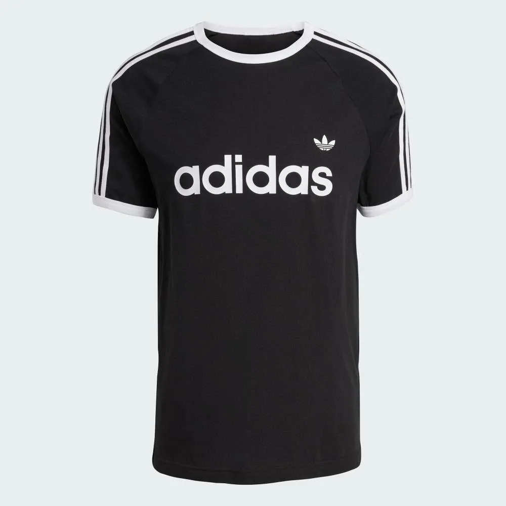 Футболка Three Stripes Slim Ringer Adidas, black — фото 4