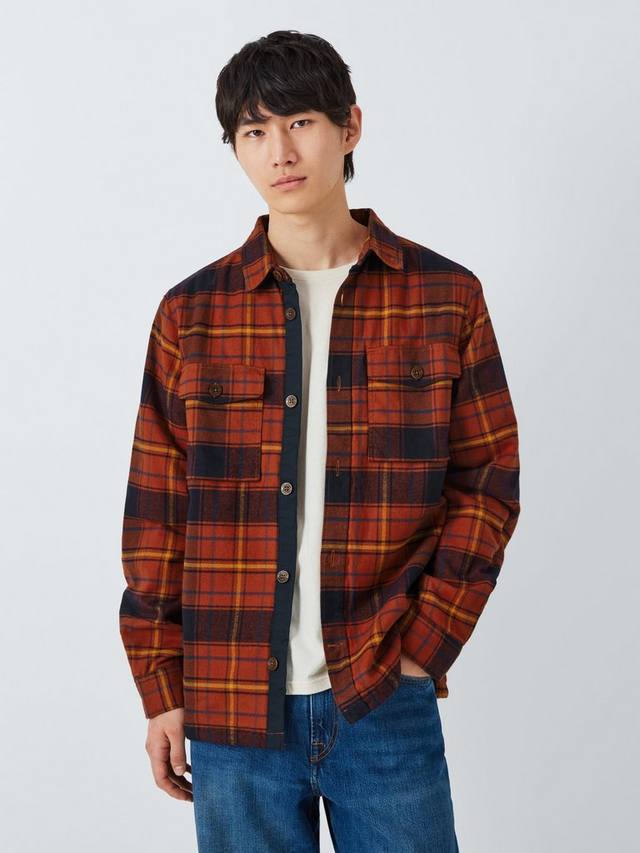 

Övik Lite хлопковая рубашка Regular Fit в клетку Fjällräven, Autumn Leafdark Navy