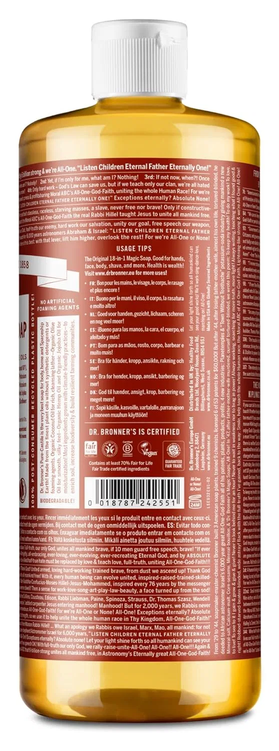 Жидкое мыло Dr. Bronner's Pure Castile Eucalyptus 945 мл Dr. Bronner'S — фото 2