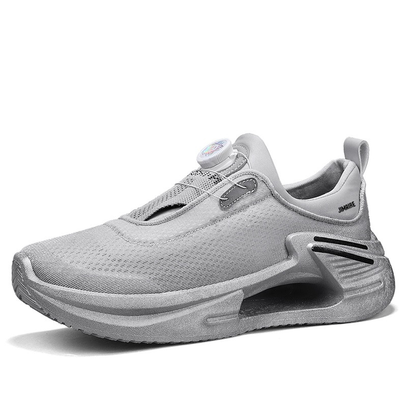 

King Jinmai Амортизирующие и дышащие мужские низкие кеды повседневные серые, цвет Gray