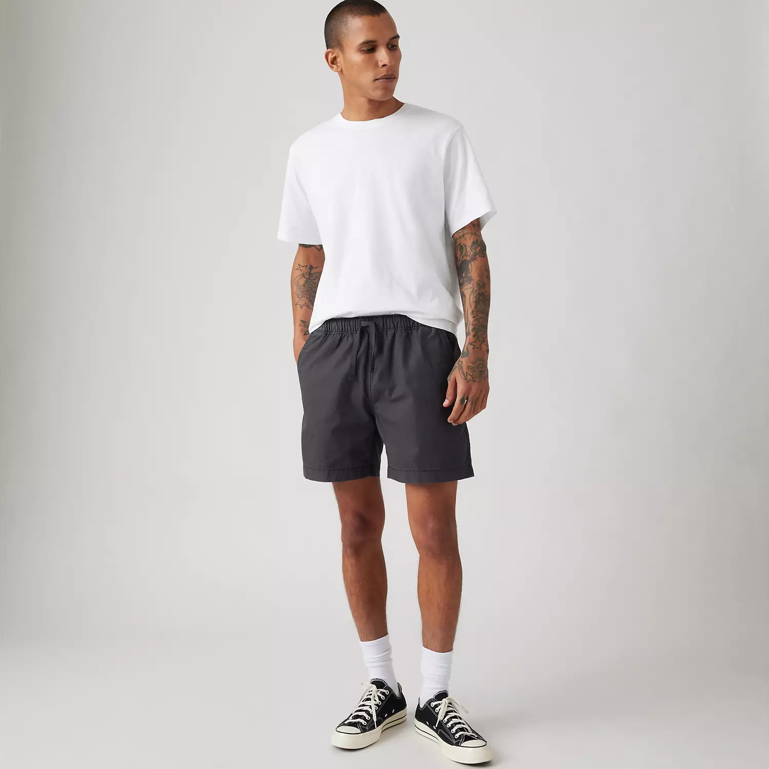 

Мужские шорты Levi's XX Chino Easy из хлопка и льна, цвет Dark Phantom - Black