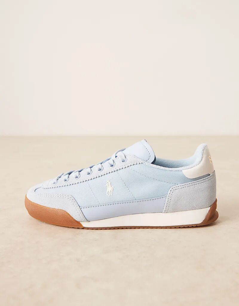 Кроссовки Polo Ralph Lauren Hester светло-голубого цвета — фото 2