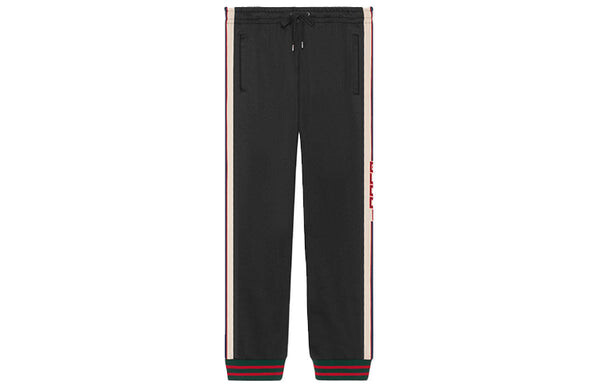 Брюки Gucci Technical Track Pants, мужские, черный — фото 4