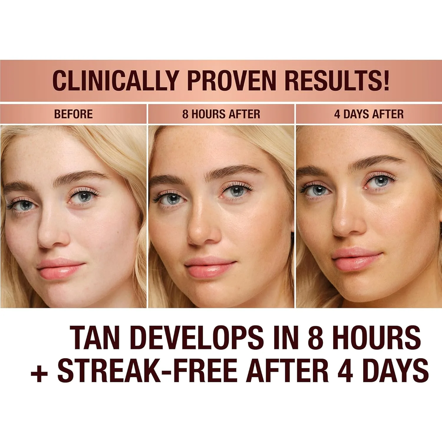 Капли для загара Charlotte Tilbury Beautiful Skin Tanning Drops - бронзирующие капли для тела и лица, обогащенные гиалуроновой кислотой для длительного увлажнения - придают коже естественное сияние. 29,6 мл (1 шт.), Light/Medium — фото 2