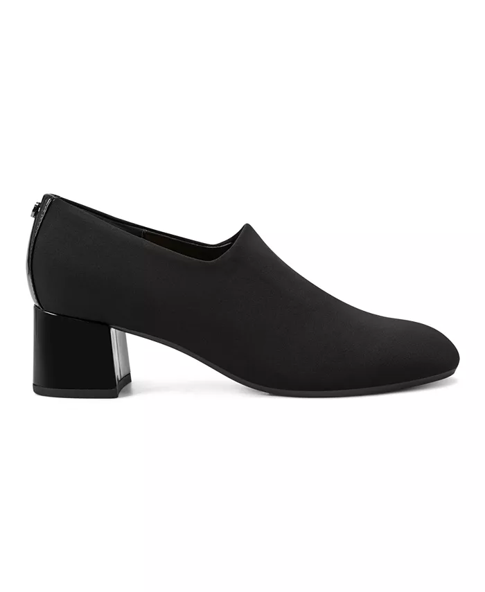 Женские туфли-лодочки Denisa eFlex Knit Block Heel на устойчивом каблуке Easy Spirit, черный — фото 2
