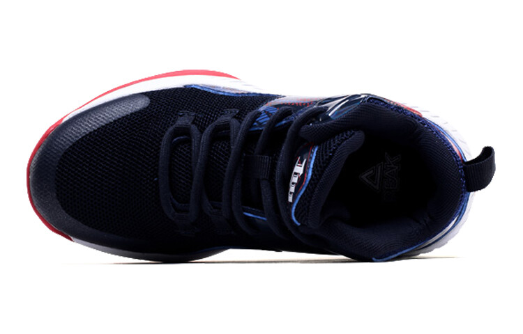 Детские баскетбольные кроссовки GS Mid-top темно-синие Peak — фото 4