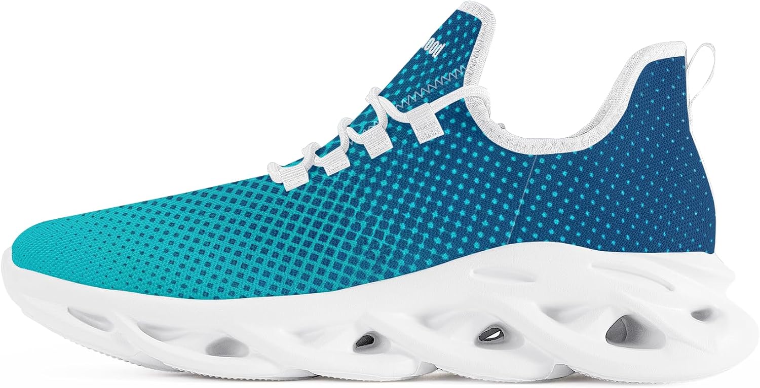 

Мужские беговые кроссовки, градиентная сетка и белая подошва Blade, футуристичная спортивная обувь, стильная тренировочная обувь Generic