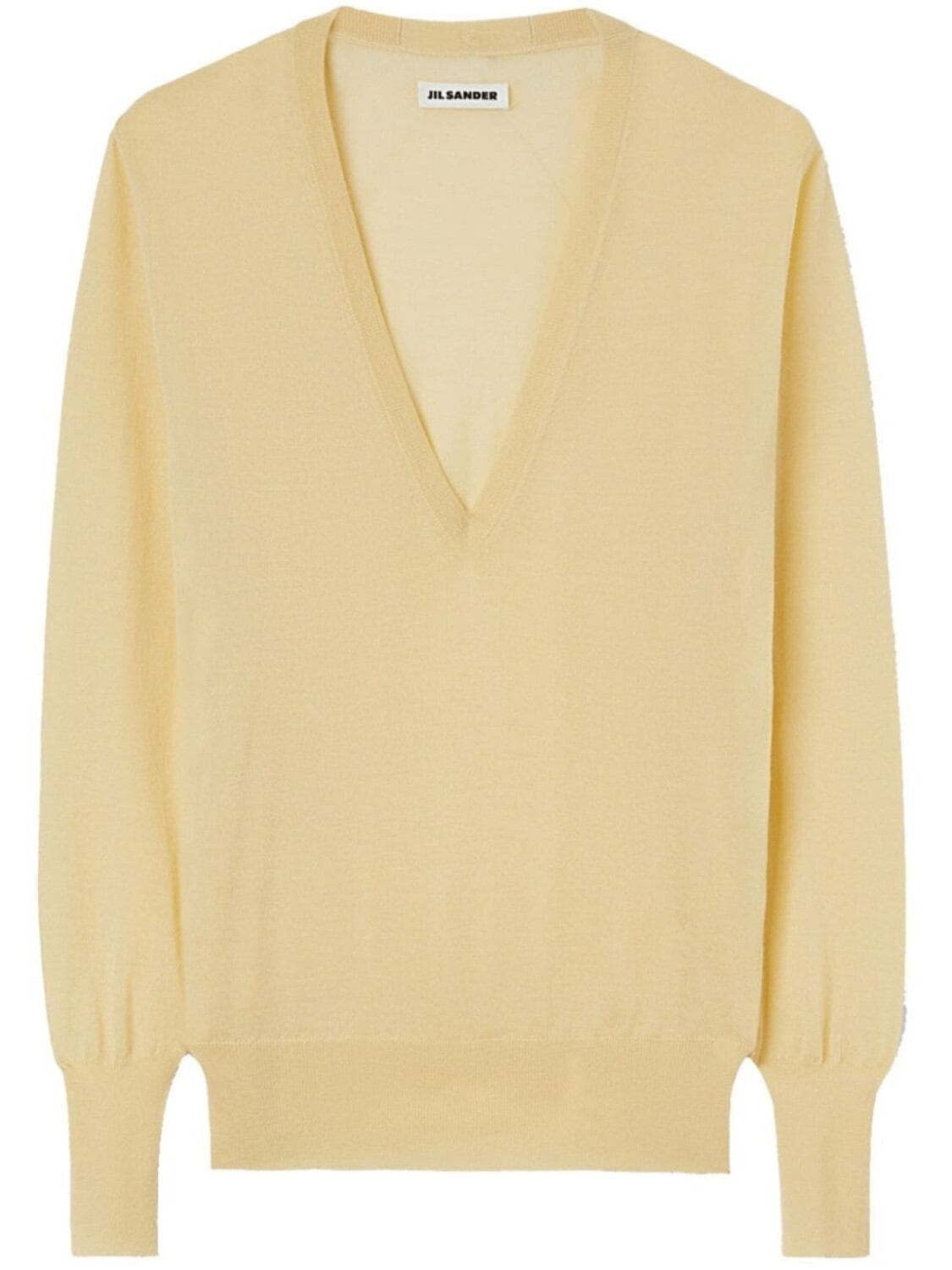 

Jil Sander кашемировый топ с V-образным вырезом, желтый