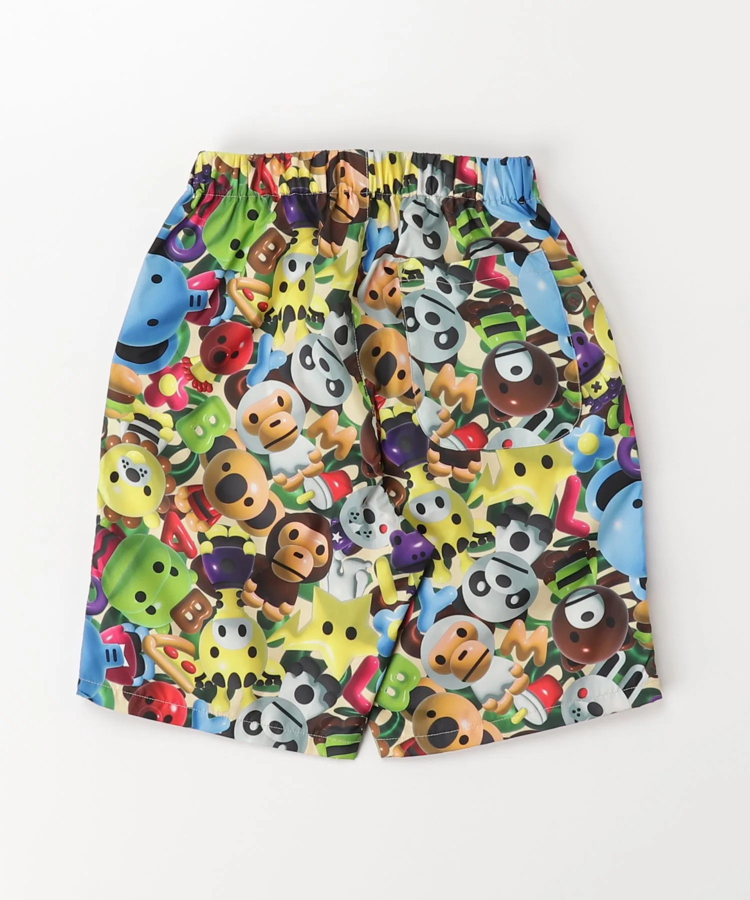 Детские пляжные шорты A BATHING APE 3D MILO ALL FRIENDS — фото 3
