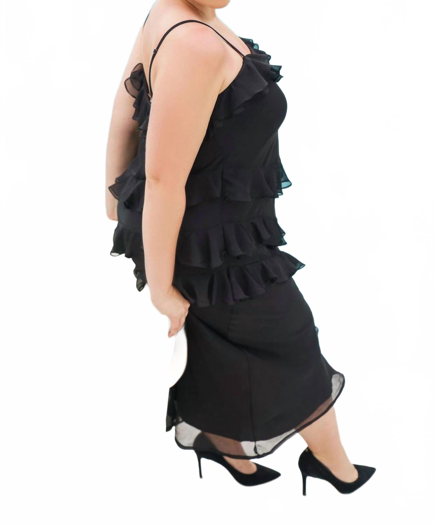 

Платье-миди Molly - больших размеров, черное Never fully dressed, черный