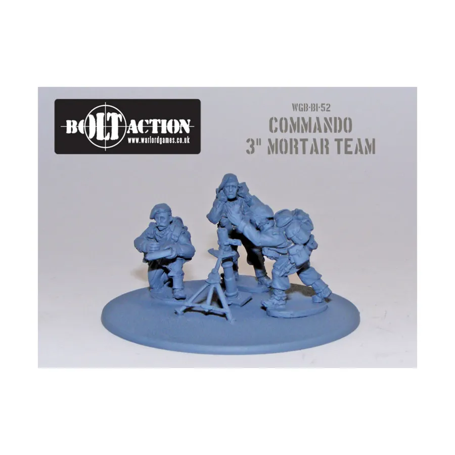 

Коммандос 3-дюймовая минометная группа, Bolt Action - British Commandos (28mm)