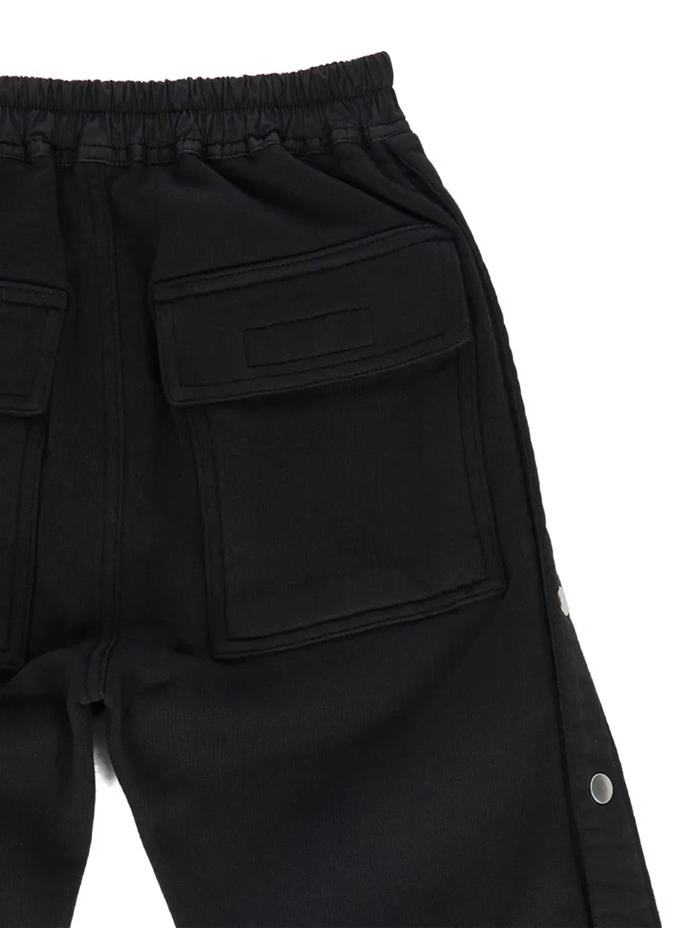 Спортивные брюки с завязками на талии Rick Owens Kids, черный — фото 4