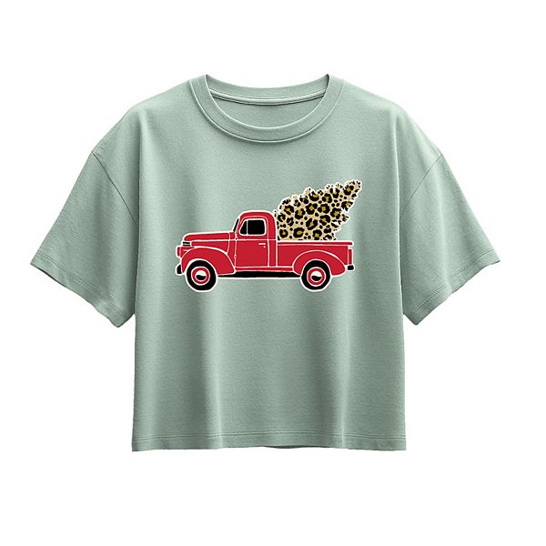 

Детская футболка с леопардовым принтом в стиле vintage truck Licensed Character, Seafoam
