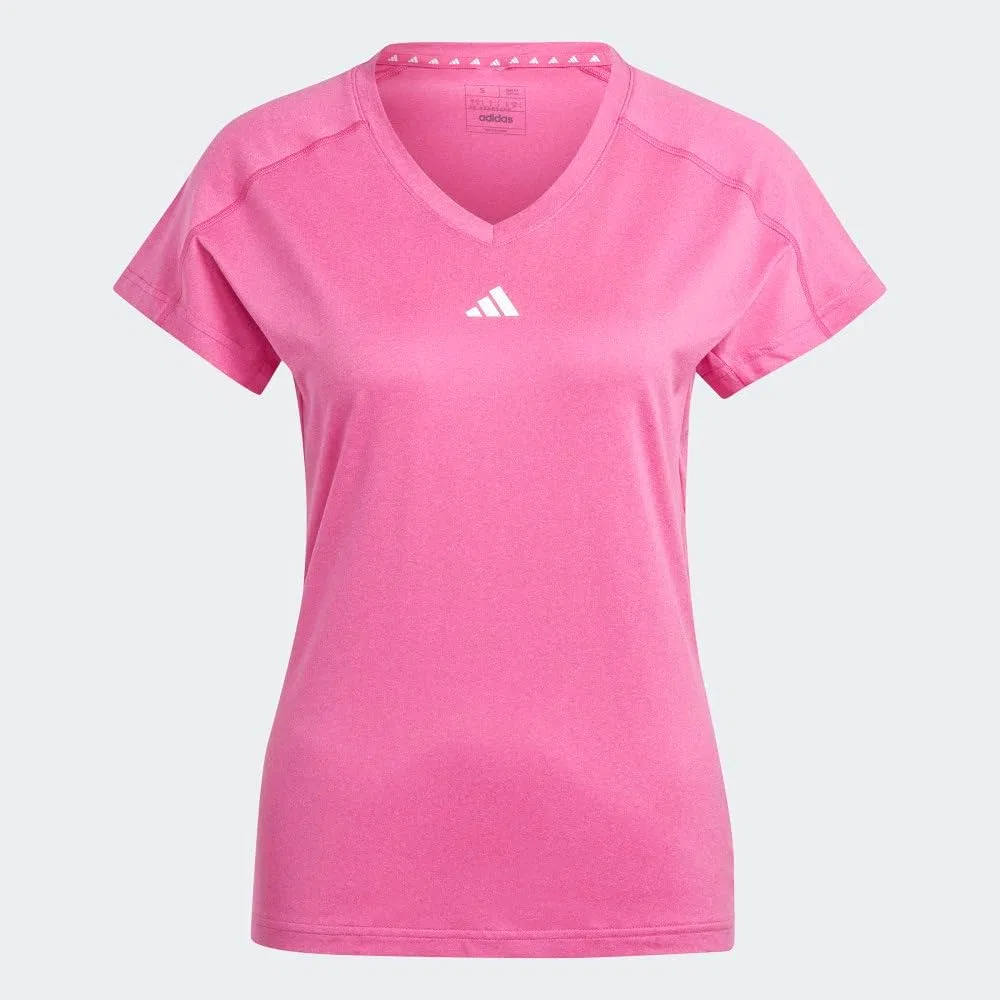 Футболка с V-образным вырезом adidas Semi Lucid Fuchsia
