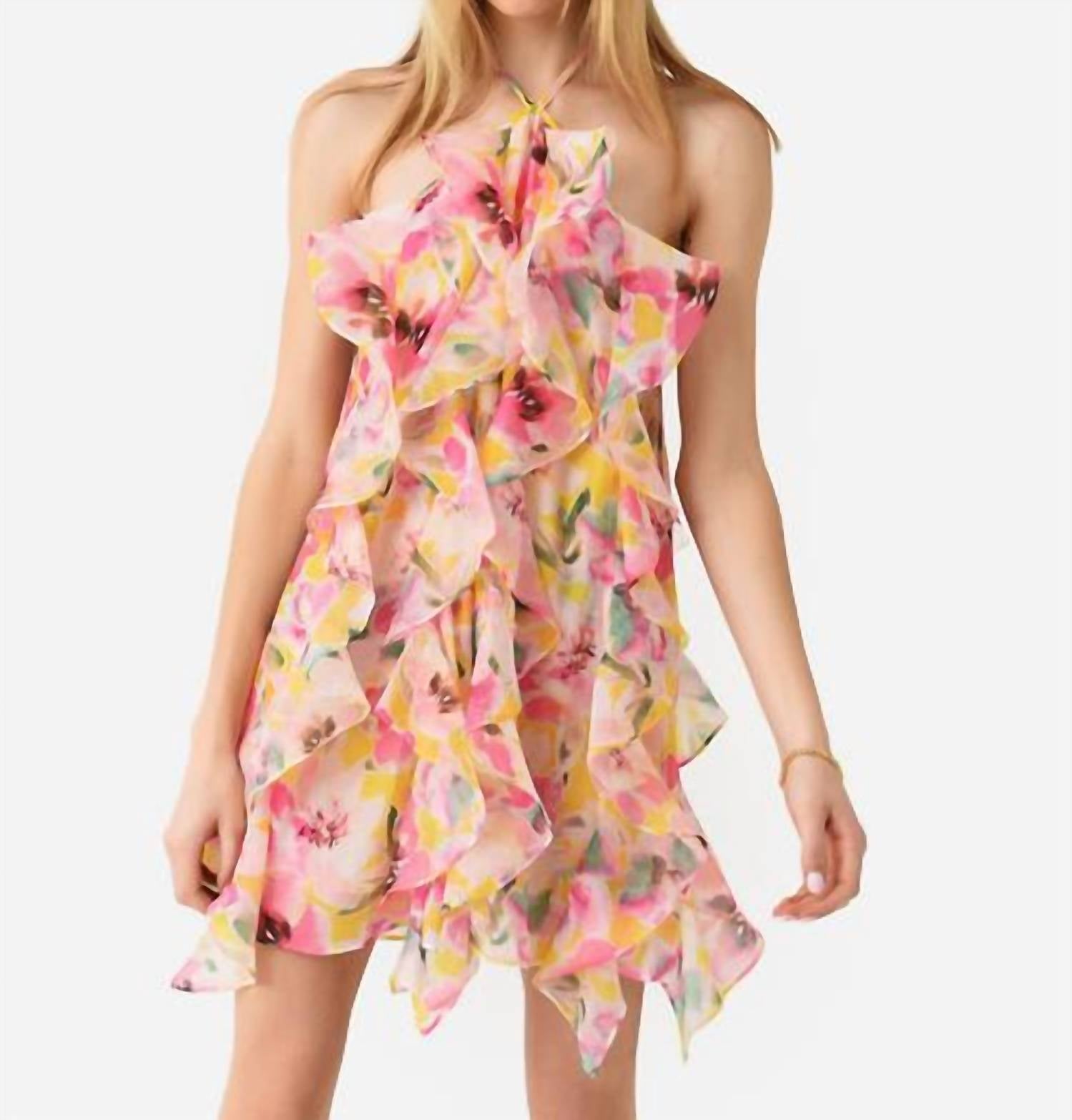 

Платье Miah в цвете Hello Yellow Flower Mix Misa Los Angeles