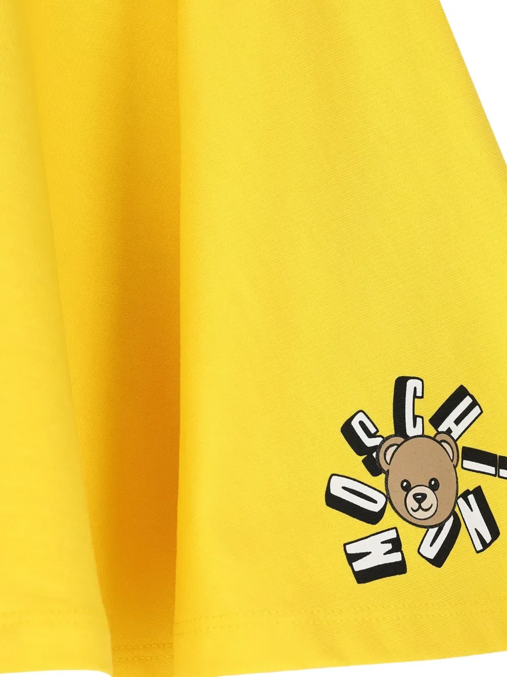 Мини-юбка с логотипом "Мишка" Moschino Kids, желтый — фото 3
