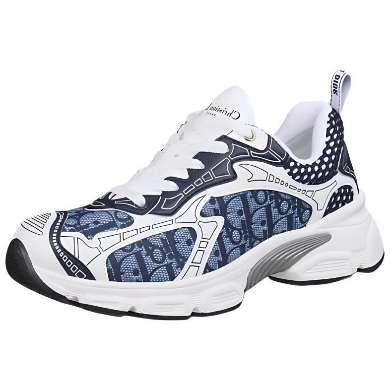 Vibe Monogram Low-Top Casual Shoes Women's Blue DIOR — фото 3