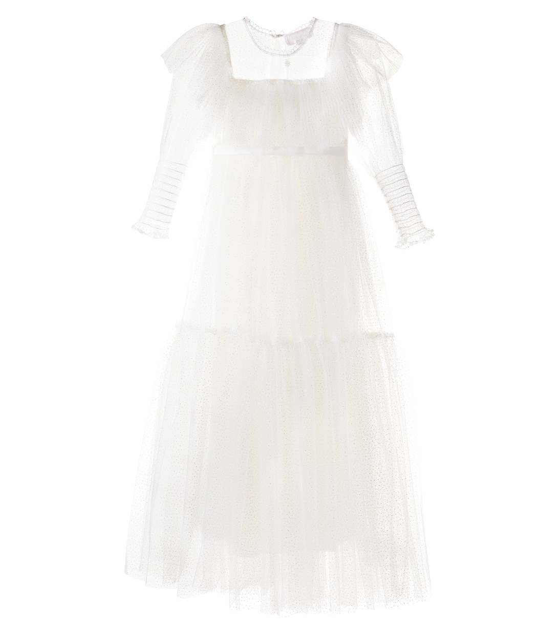 

Блестящее платье из тюля с рюшами Petite Amalie , белый