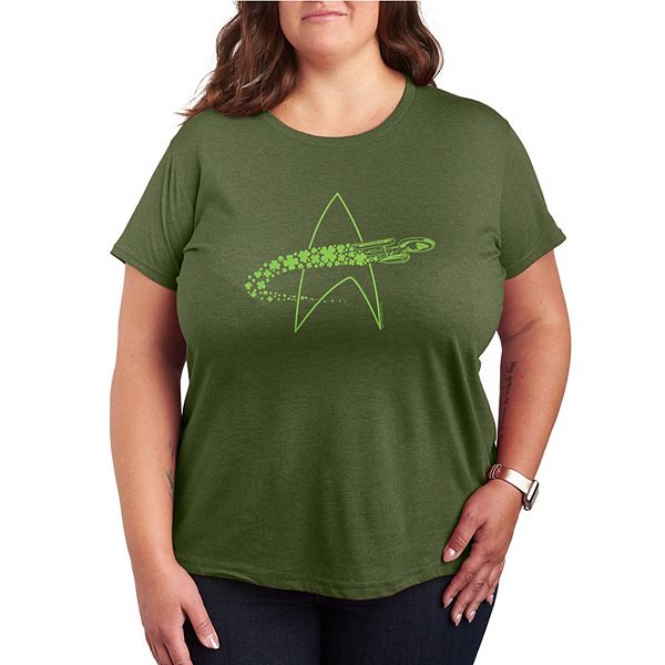 

Футболка Plus size Star Trek USS Enterprise Shamrocks Licensed Character, Burnt Olive, Хаки, Футболка Plus size Star Trek USS Enterprise Shamrocks Licensed Character, Burnt Olive