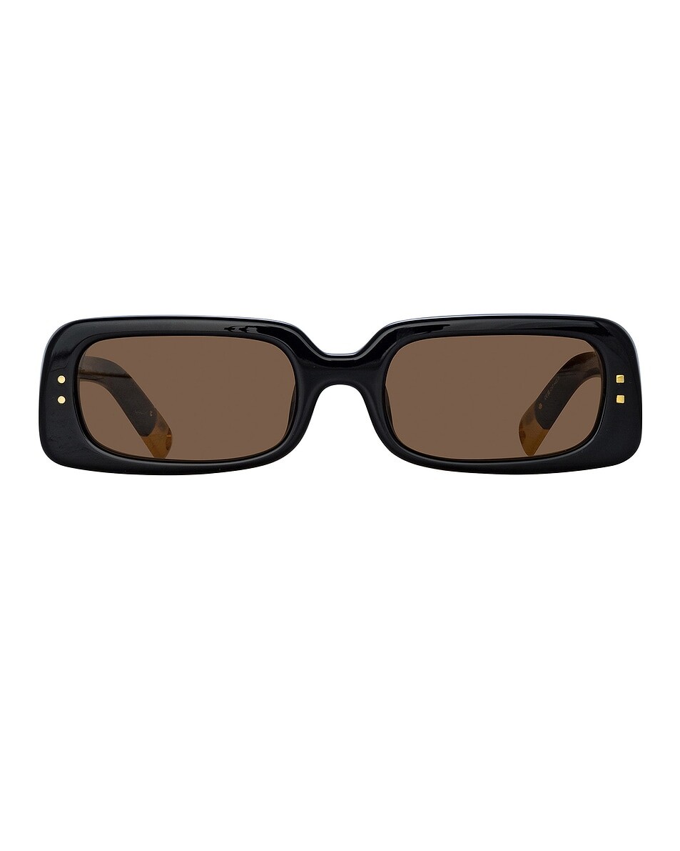 

Солнцезащитные очки Jac47 Jacquemus, цвет Black, Yellow Gold, & Brown