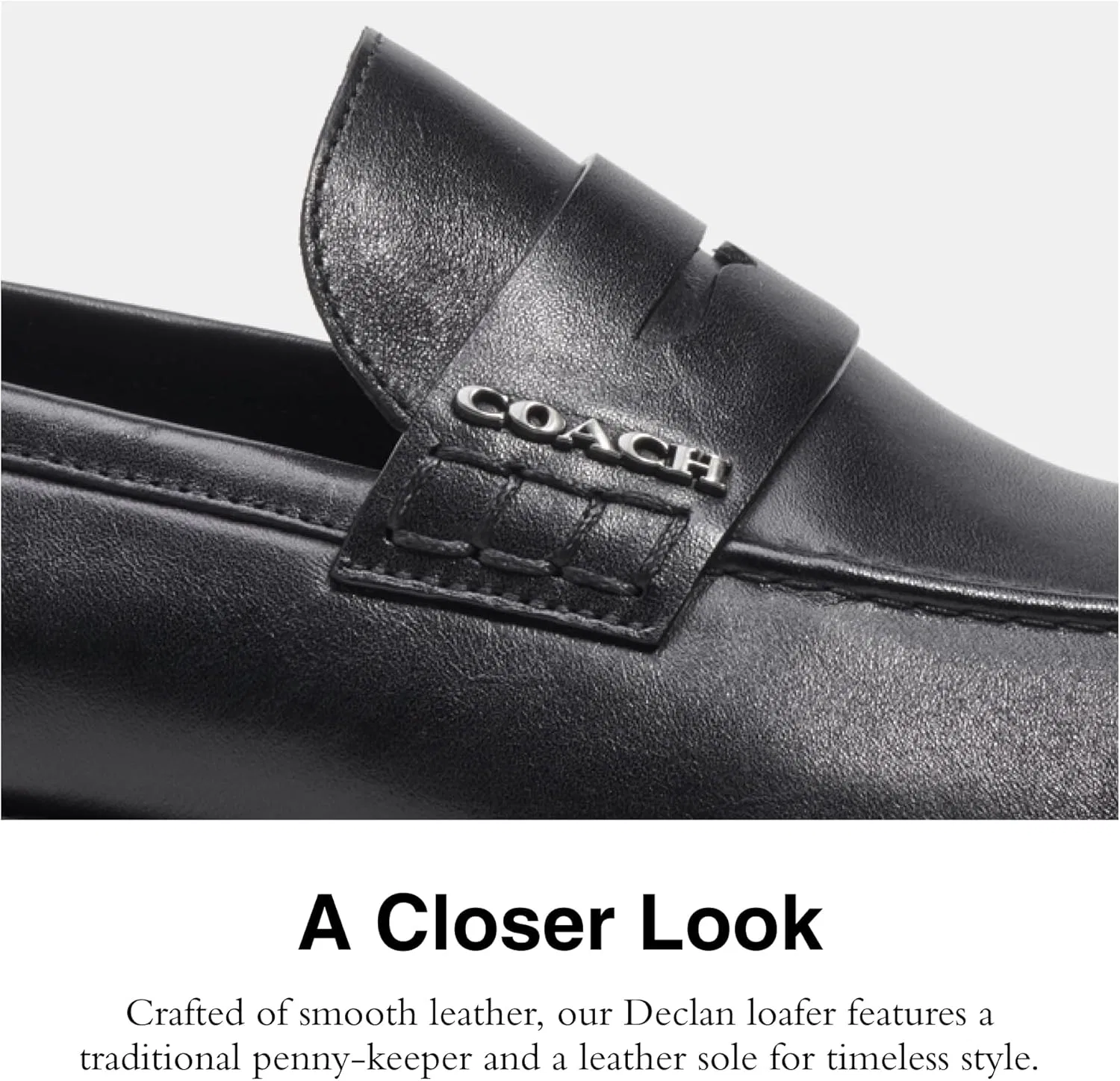 Лоферы мужские Coach, Black — фото 4
