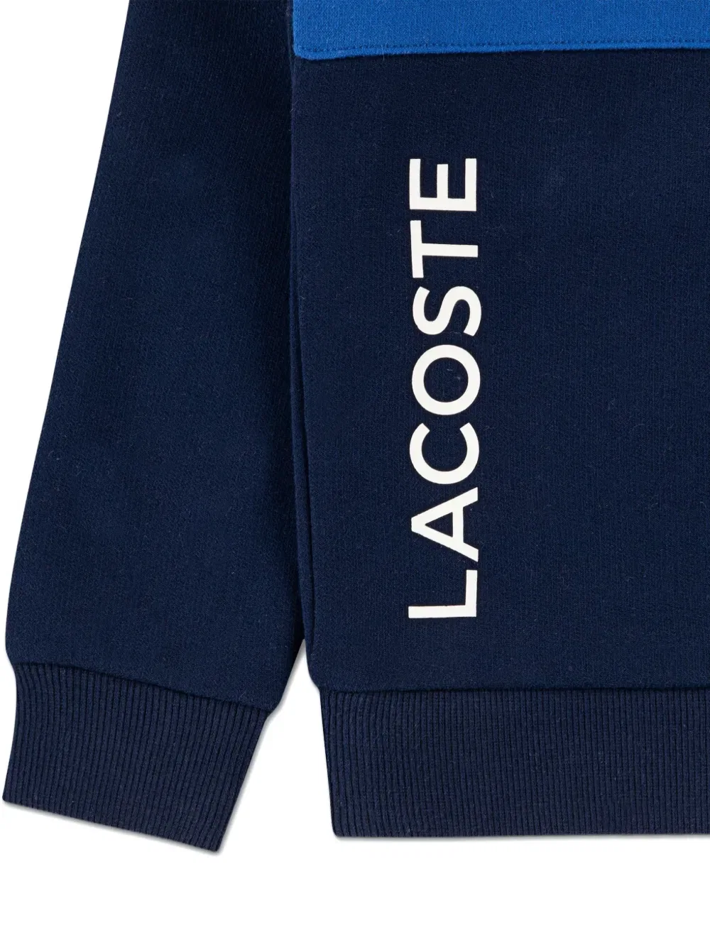 Свитер в полоску с логотипом Lacoste Kids, синий — фото 3