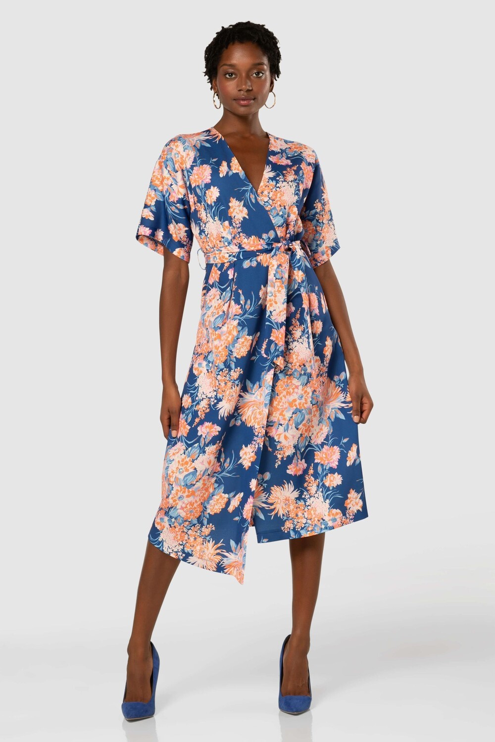 

Платье-Кимоно Aline Closet London, синий