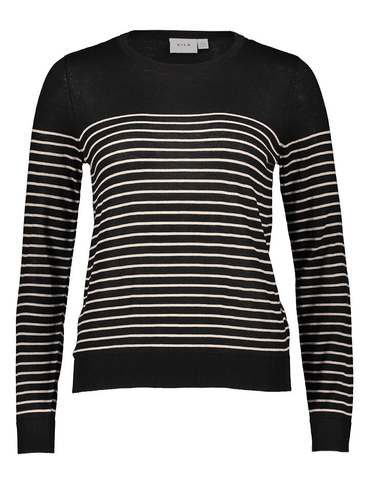 

Лонгслив Vila Longsleeve, цвет Schwarz/Beige