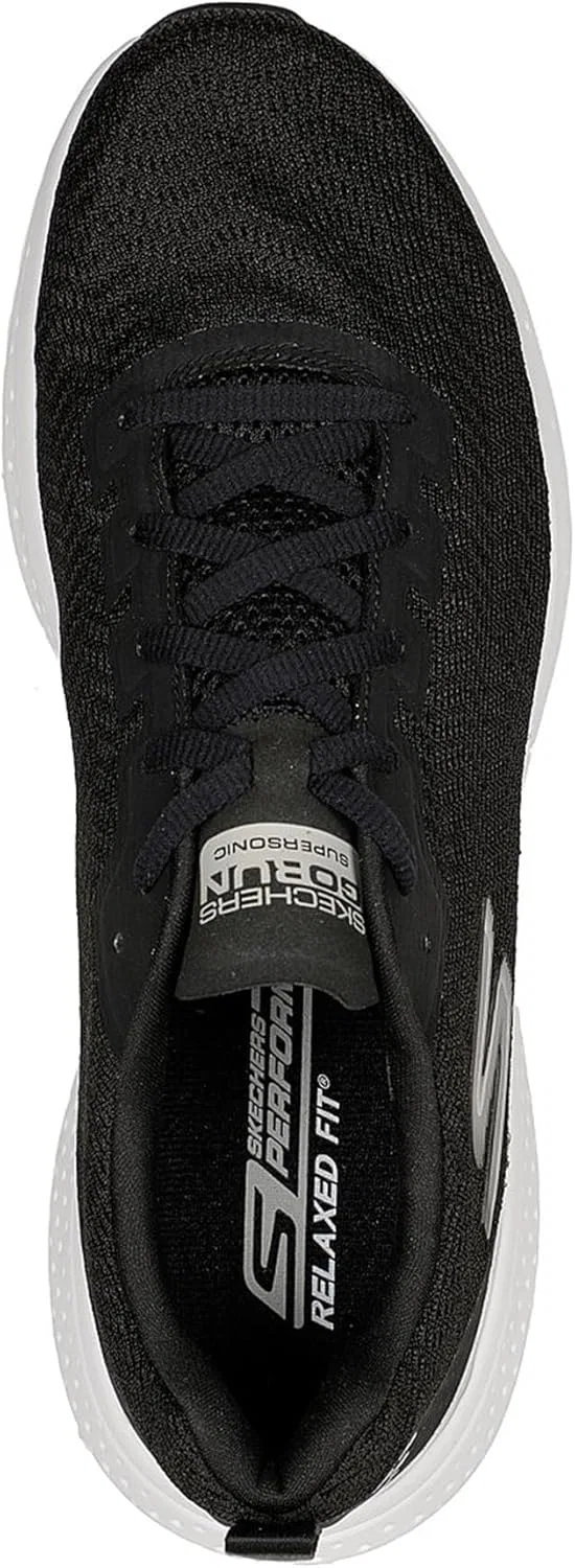 Мужские низкие кроссовки Skechers Performance GO Run Supersonic, Black White — фото 2
