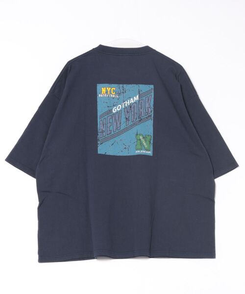 

NO NEED Футболка с принтом NYC, плотность ткани 200 г/м², темно-синий