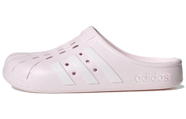 Тапочки adilette clog 'almost pink' Adidas, розовый — фото 2