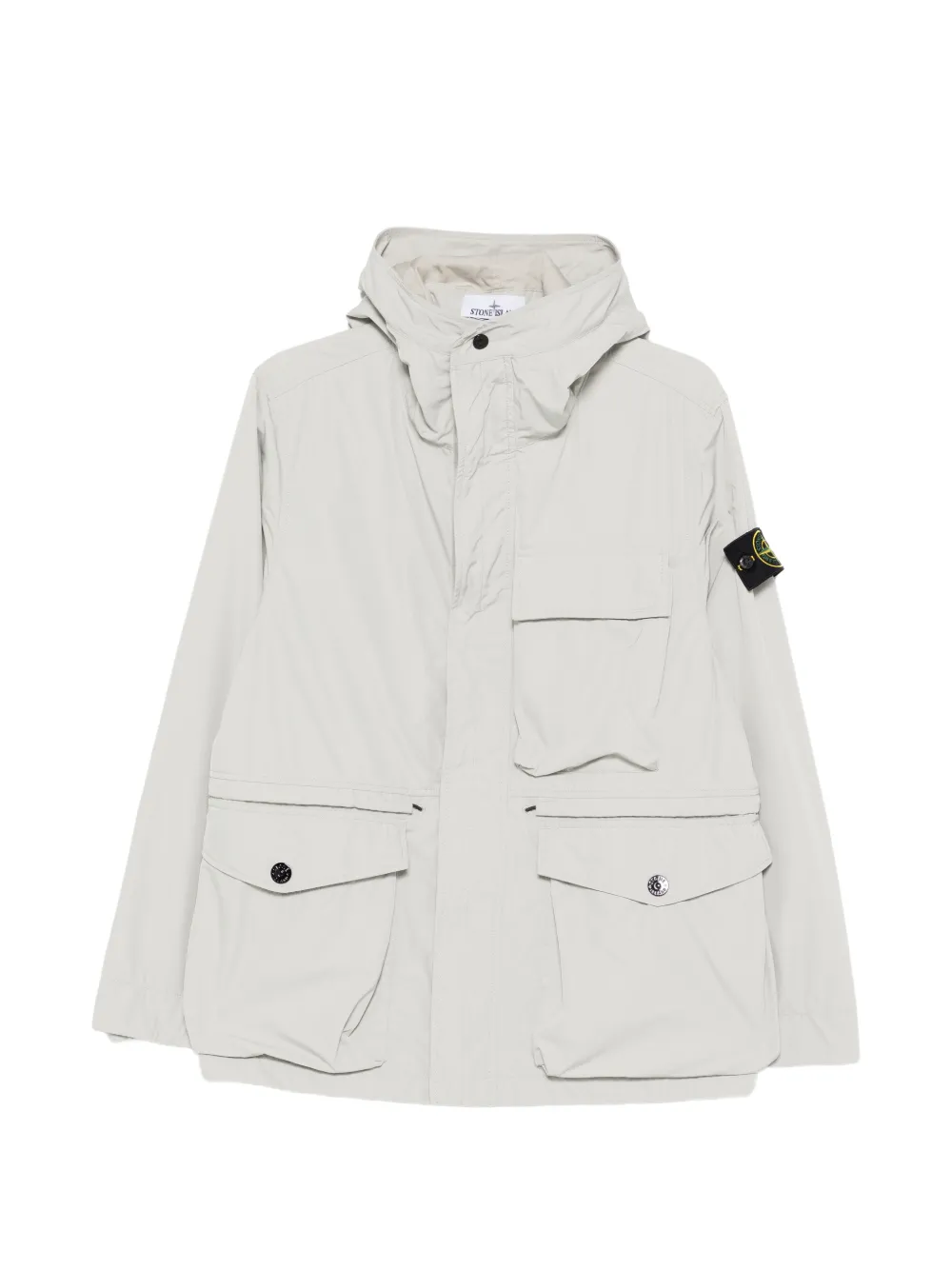 

Куртка с капюшоном и нагрудным карманом Stone Island, серый