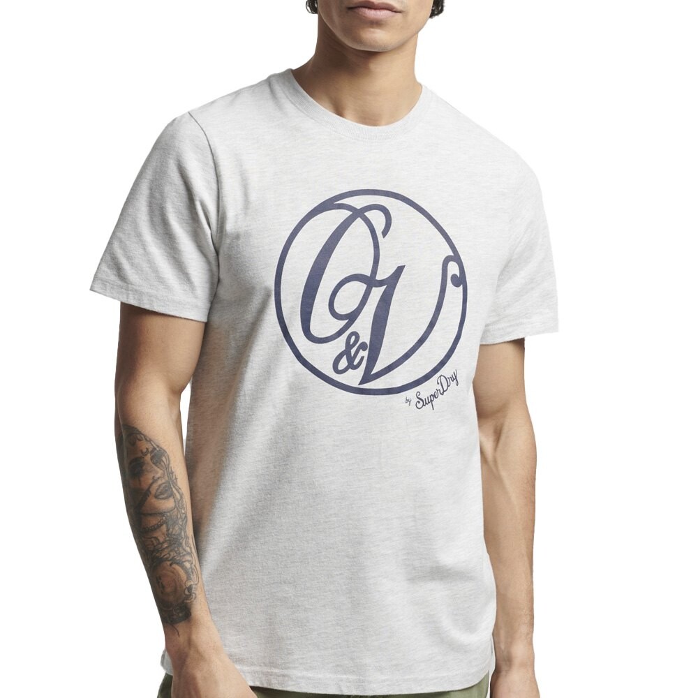 

Футболка Superdry Vintage Ov Monogram, белый
