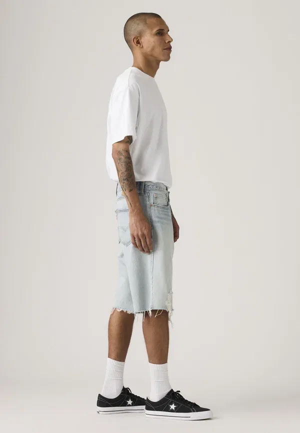 Шорты свободные джинсовые Levi'S, модель call me, синий — фото 4