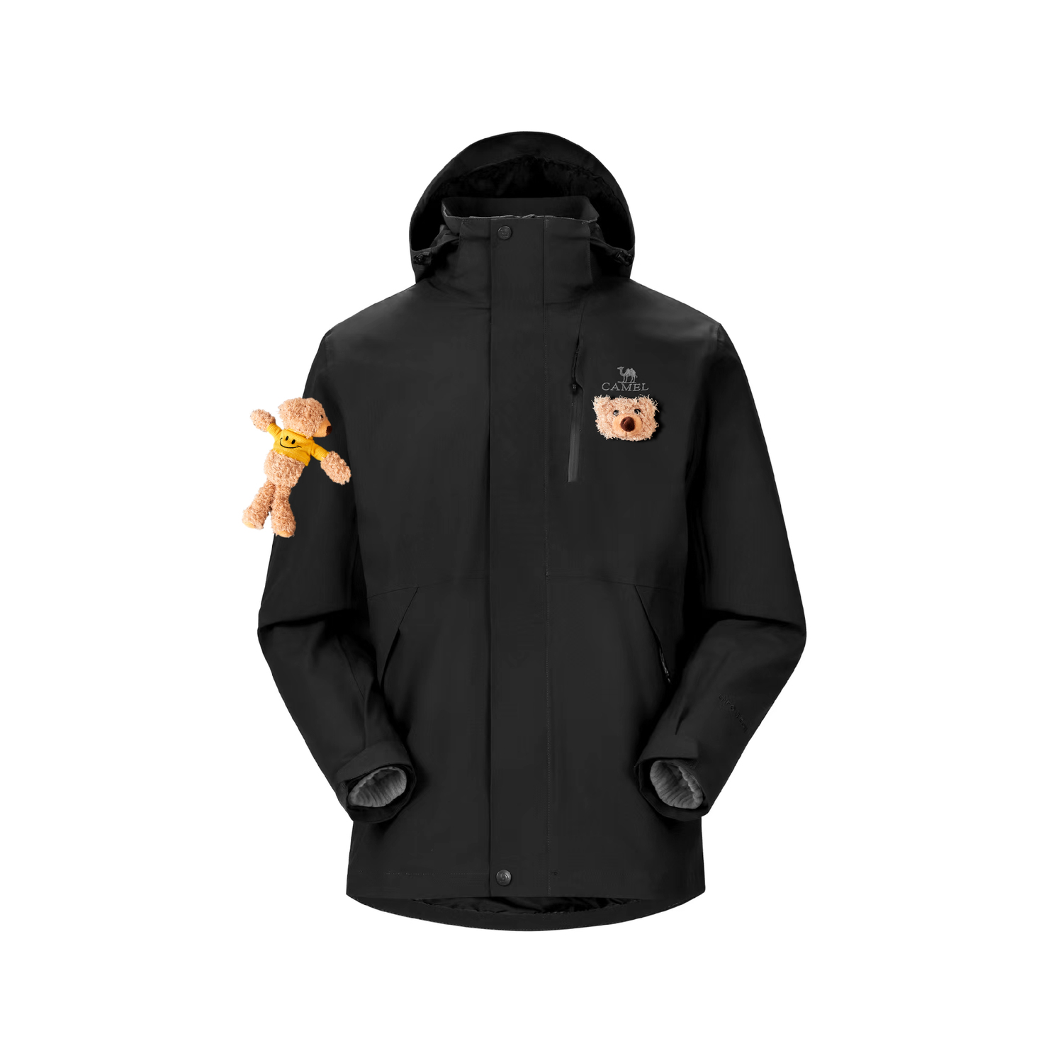 

CAMEL Ветровка All weather Mountain Versatile Urban Living/Travel/Commuting Waterproof And Warm Unisex Black