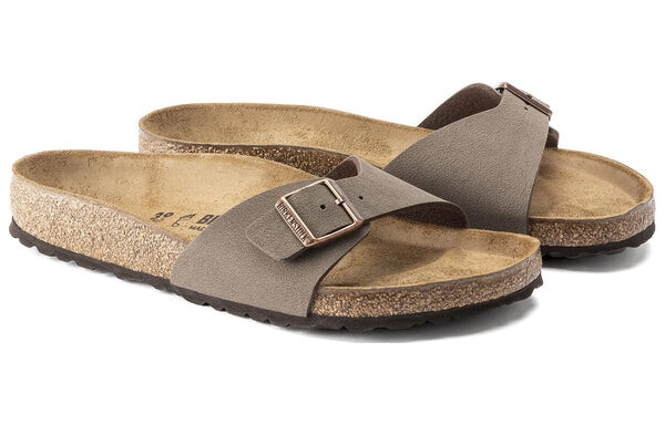 Тапочки madrid birko-flor birkibuc narrow fit 'mocca' Birkenstock, коричневый — фото 3