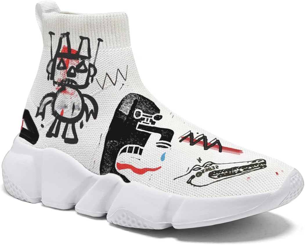 

Мужские кроссовки Hetios с граффити, для ходьбы и бега, носочные, легкие, удобные, дышащие, многоцветные, Figure 2