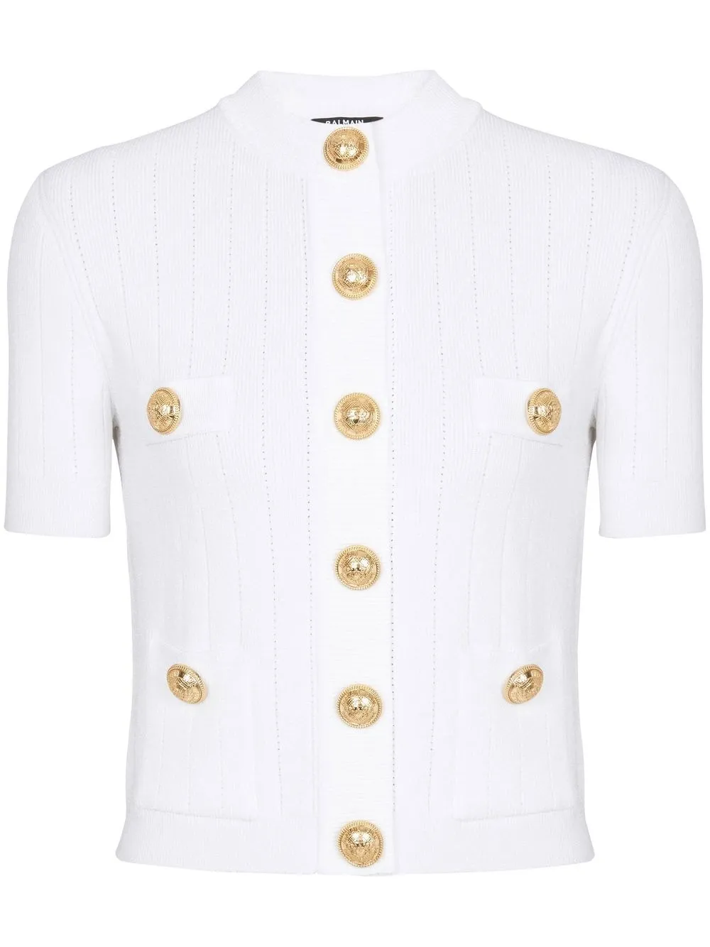

Вязаный кардиган BALMAIN, белый