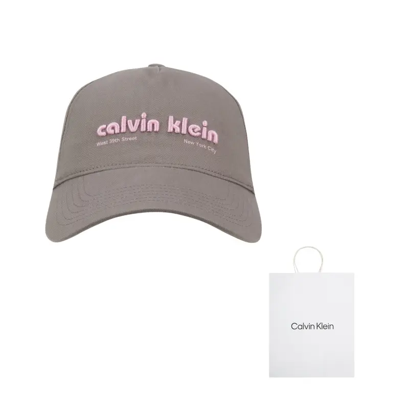 

Calvin Klein Хлопковая бейсболка унисекс серый шпиль, PFP-Spire Gray