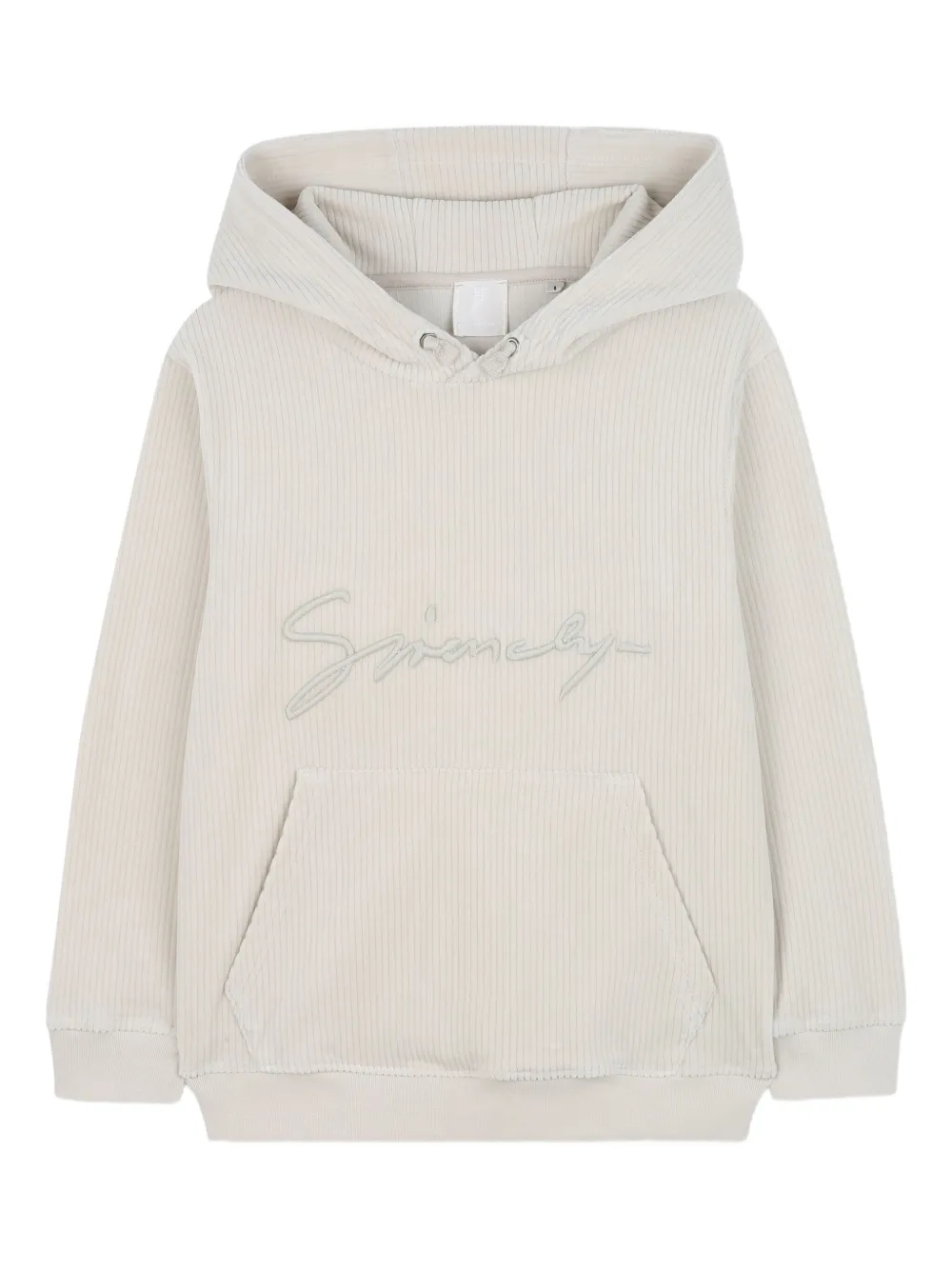 

Вельветовое худи Givenchy Kids, нейтральный